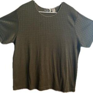 Slip Over Blouse 2X Green